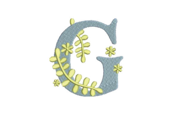 Floral Alphabet G