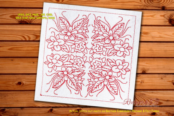 Floral Quilt Block