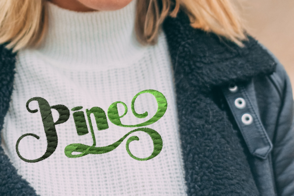 Pine Lettering